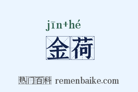 金荷是什么意思的图片